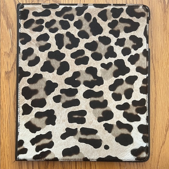 Authentic Burberry Prorsum Black Leather iPad Case